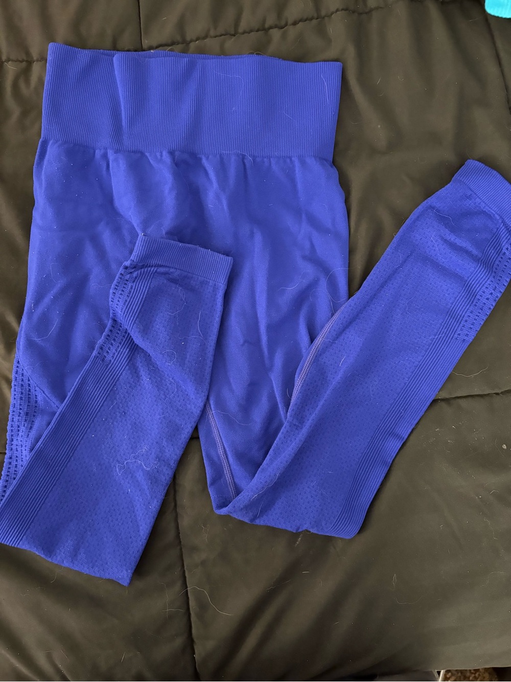 High-Waist Leggings - Blue